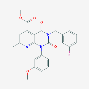 methyl 3-(3-fluorobenzyl)-1-(3-methoxyphenyl)-7-methyl-2,4-dioxo-1,2,3,4-tetrahydropyrido[2,3-d]pyrimidine-5-carboxylate