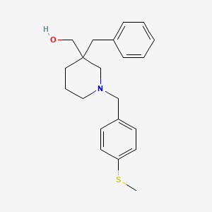 {3-benzyl-1-[4-(methylthio)benzyl]-3-piperidinyl}methanol