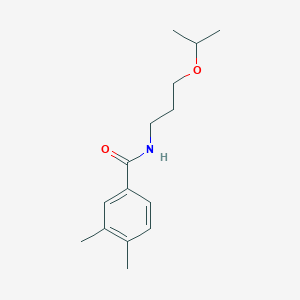 molecular formula C15H23NO2 B4783897 N-(3-isopropoxypropyl)-3,4-dimethylbenzamide 