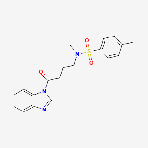 N-[4-(1H-benzimidazol-1-yl)-4-oxobutyl]-N,4-dimethylbenzenesulfonamide