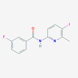 molecular formula C13H10FIN2O B4783954 3-fluoro-N-(5-iodo-6-methyl-2-pyridinyl)benzamide 