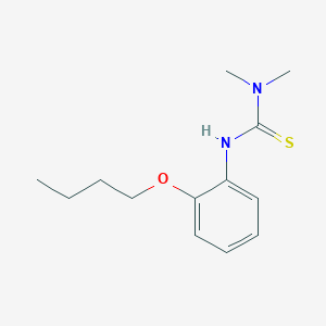 molecular formula C13H20N2OS B4784030 3-(2-Butoxyphenyl)-1,1-dimethylthiourea 