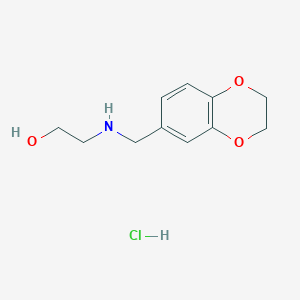 2-[(2,3-dihydro-1,4-benzodioxin-6-ylmethyl)amino]ethanol hydrochloride