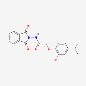 2-(2-bromo-4-isopropylphenoxy)-N-(1,3-dioxo-1,3-dihydro-2H-isoindol-2-yl)acetamide