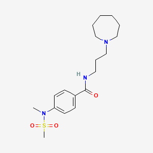 N-[3-(1-azepanyl)propyl]-4-[methyl(methylsulfonyl)amino]benzamide