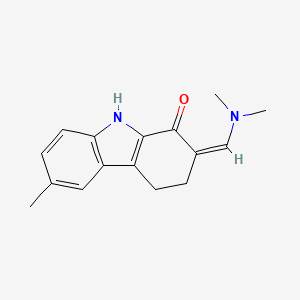 2-[(dimethylamino)methylene]-6-methyl-2,3,4,9-tetrahydro-1H-carbazol-1-one