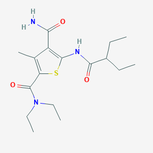 N~2~,N~2~-diethyl-5-[(2-ethylbutanoyl)amino]-3-methyl-2,4-thiophenedicarboxamide