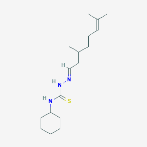 molecular formula C17H31N3S B4784159 3,7-dimethyl-6-octenal N-cyclohexylthiosemicarbazone 