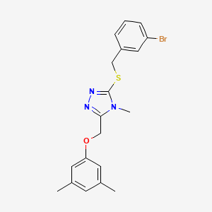 molecular formula C19H20BrN3OS B4784166 3-[(3-bromobenzyl)thio]-5-[(3,5-dimethylphenoxy)methyl]-4-methyl-4H-1,2,4-triazole 