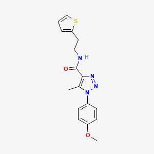 1-(4-methoxyphenyl)-5-methyl-N-[2-(2-thienyl)ethyl]-1H-1,2,3-triazole-4-carboxamide