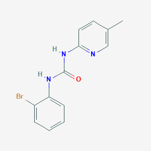 molecular formula C13H12BrN3O B4784173 N-(2-BROMOPHENYL)-N'-(5-METHYL-2-PYRIDYL)UREA 