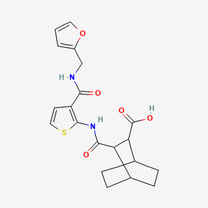 3-{[(3-{[(2-furylmethyl)amino]carbonyl}-2-thienyl)amino]carbonyl}bicyclo[2.2.2]octane-2-carboxylic acid