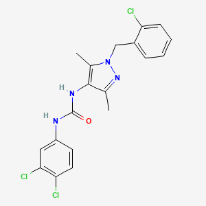 N-[1-(2-chlorobenzyl)-3,5-dimethyl-1H-pyrazol-4-yl]-N'-(3,4-dichlorophenyl)urea