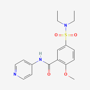 5-[(diethylamino)sulfonyl]-2-methoxy-N-4-pyridinylbenzamide