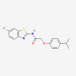 N-(6-chloro-1,3-benzothiazol-2-yl)-2-(4-isopropylphenoxy)acetamide