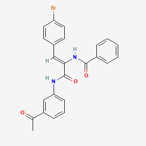 N-[1-{[(3-acetylphenyl)amino]carbonyl}-2-(4-bromophenyl)vinyl]benzamide