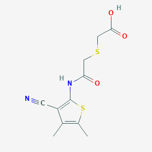 ({2-[(3-cyano-4,5-dimethyl-2-thienyl)amino]-2-oxoethyl}thio)acetic acid