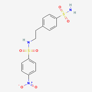 N-{2-[4-(aminosulfonyl)phenyl]ethyl}-4-nitrobenzenesulfonamide