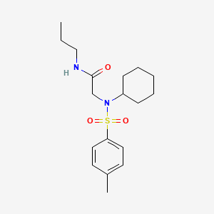 N~2~-cyclohexyl-N~2~-[(4-methylphenyl)sulfonyl]-N~1~-propylglycinamide