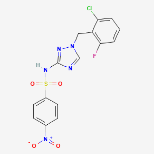 N~1~-[1-(2-CHLORO-6-FLUOROBENZYL)-1H-1,2,4-TRIAZOL-3-YL]-4-NITRO-1-BENZENESULFONAMIDE