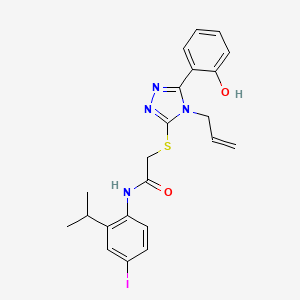 2-{[4-allyl-5-(2-hydroxyphenyl)-4H-1,2,4-triazol-3-yl]thio}-N-(4-iodo-2-isopropylphenyl)acetamide