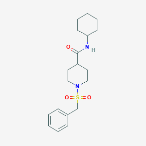 N-CYCLOHEXYL-1-PHENYLMETHANESULFONYLPIPERIDINE-4-CARBOXAMIDE