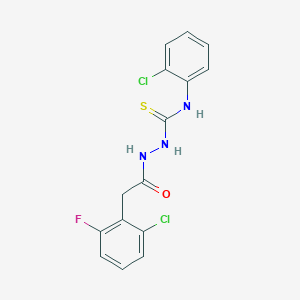 2-[(2-chloro-6-fluorophenyl)acetyl]-N-(2-chlorophenyl)hydrazinecarbothioamide