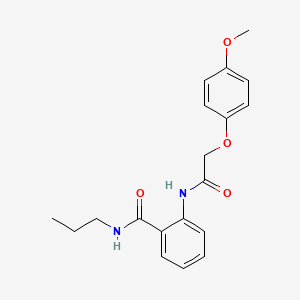 2-{[(4-methoxyphenoxy)acetyl]amino}-N-propylbenzamide