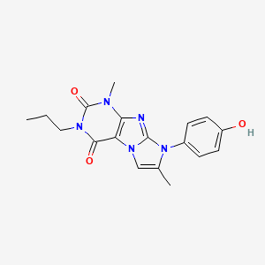 6-(4-Hydroxyphenyl)-4,7-dimethyl-2-propylpurino[7,8-a]imidazole-1,3-dione