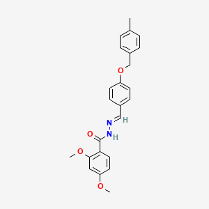 molecular formula C24H24N2O4 B4784575 2,4-dimethoxy-N'-{4-[(4-methylbenzyl)oxy]benzylidene}benzohydrazide 