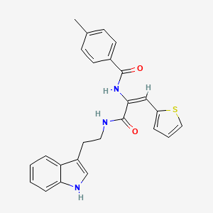 N-[1-({[2-(1H-indol-3-yl)ethyl]amino}carbonyl)-2-(2-thienyl)vinyl]-4-methylbenzamide