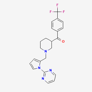 (1-{[1-(2-pyrimidinyl)-1H-pyrrol-2-yl]methyl}-3-piperidinyl)[4-(trifluoromethyl)phenyl]methanone