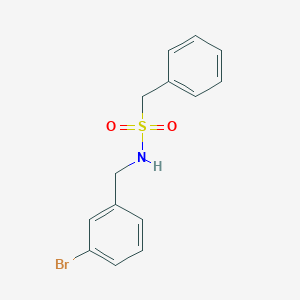 molecular formula C14H14BrNO2S B4784605 N-(3-bromobenzyl)-1-phenylmethanesulfonamide 