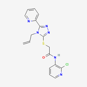 2-{[4-allyl-5-(2-pyridinyl)-4H-1,2,4-triazol-3-yl]thio}-N-(2-chloro-3-pyridinyl)acetamide