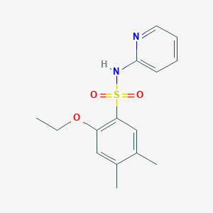 molecular formula C15H18N2O3S B4784678 2-ethoxy-4,5-dimethyl-N-2-pyridinylbenzenesulfonamide 