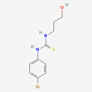 molecular formula C10H13BrN2OS B4784681 N-(4-bromophenyl)-N'-(3-hydroxypropyl)thiourea 