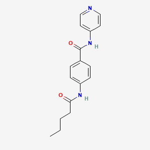 4-(pentanoylamino)-N-4-pyridinylbenzamide