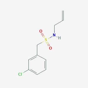 molecular formula C10H12ClNO2S B4784694 1-(3-chlorophenyl)-N-(prop-2-en-1-yl)methanesulfonamide 