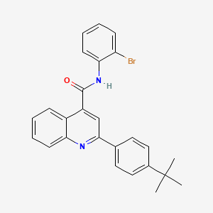 N-(2-BROMOPHENYL)-2-[4-(TERT-BUTYL)PHENYL]-4-QUINOLINECARBOXAMIDE