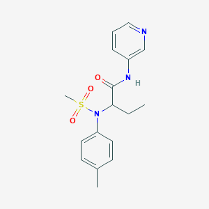 2-[(4-methylphenyl)(methylsulfonyl)amino]-N-3-pyridinylbutanamide