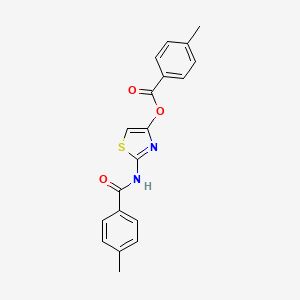 2-[(4-methylbenzoyl)amino]-1,3-thiazol-4-yl 4-methylbenzoate