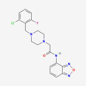 N-2,1,3-benzoxadiazol-4-yl-2-[4-(2-chloro-6-fluorobenzyl)-1-piperazinyl]acetamide