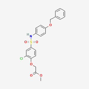 methyl [4-({[4-(benzyloxy)phenyl]amino}sulfonyl)-2-chlorophenoxy]acetate