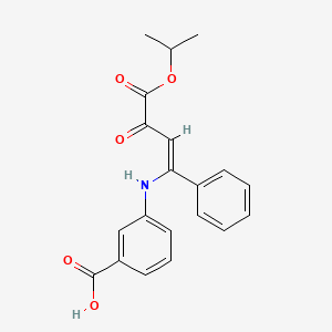 3-[(4-isopropoxy-3,4-dioxo-1-phenyl-1-buten-1-yl)amino]benzoic acid