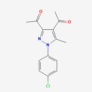 1,1'-[1-(4-chlorophenyl)-5-methyl-1H-pyrazole-3,4-diyl]diethanone