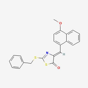 2-(benzylthio)-4-[(4-methoxy-1-naphthyl)methylene]-1,3-thiazol-5(4H)-one