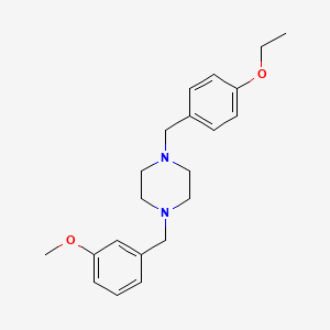 molecular formula C21H28N2O2 B4784899 1-(4-ethoxybenzyl)-4-(3-methoxybenzyl)piperazine 