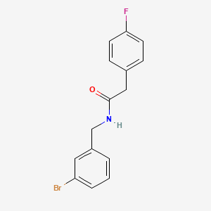 N-[(3-bromophenyl)methyl]-2-(4-fluorophenyl)acetamide