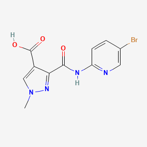 3-{[(5-BROMO-2-PYRIDYL)AMINO]CARBONYL}-1-METHYL-1H-PYRAZOLE-4-CARBOXYLIC ACID