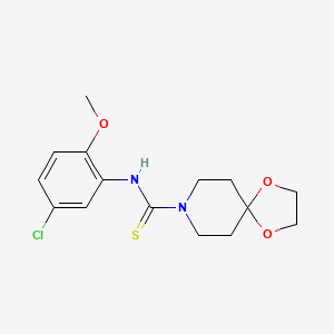 N-(5-chloro-2-methoxyphenyl)-1,4-dioxa-8-azaspiro[4.5]decane-8-carbothioamide